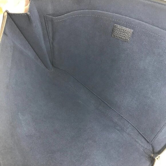 LOUIS VUITTON M68235 LV logo Pochette Jules GM Pouch Clutch bag Navy/Black - Picture 11 of 14